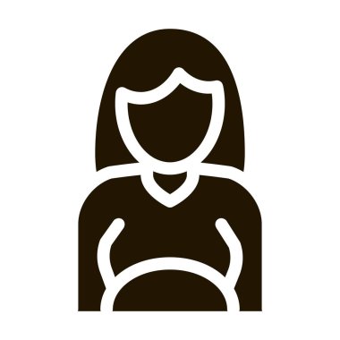 Hamile kadın sembolü vektörü. - Ne? Hamile Kadın İşareti. izole edilmiş sembol çizimi