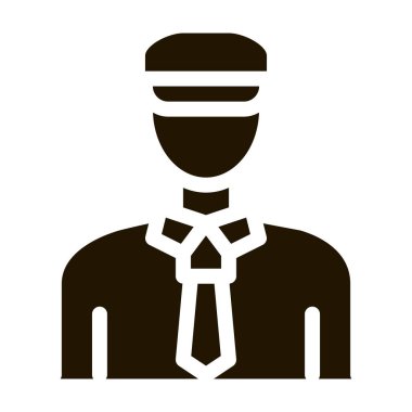 Özel polis sembolü ikon vektörü. Özel polis imzası. izole edilmiş sembol çizimi