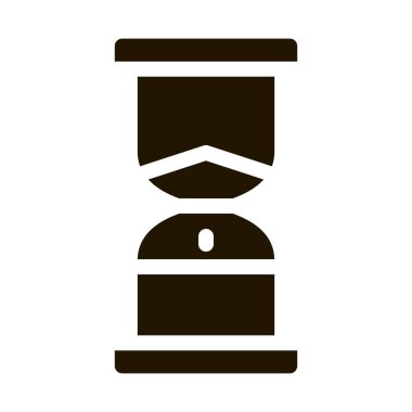 Kum Saati şekil simgesi vektörü. Kum Saati İşareti. izole edilmiş sembol çizimi