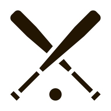 Çapraz Bits Ball sembolü vektörü. Çapraz Çapraz Taşak İşareti. izole edilmiş sembol çizimi