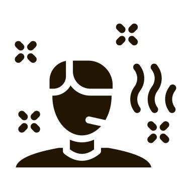 Hastalık Adam sembol vektörü. Hastalık İşareti. izole edilmiş sembol çizimi