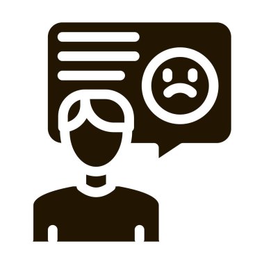 Üzgün Adam Çerçeve sembol vektörü. Üzgün Adam Çerçeve İşareti. izole edilmiş sembol çizimi