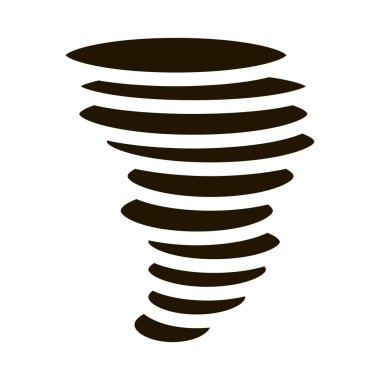 Hortum Kasırgası sembolü vektörü. Kasırga Burcu. izole edilmiş sembol çizimi