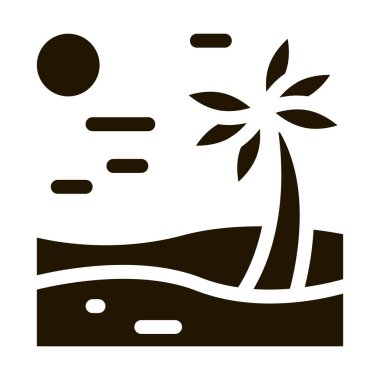 Palm Desert sembol vektörü. Palm Desert tabelası. izole edilmiş sembol çizimi