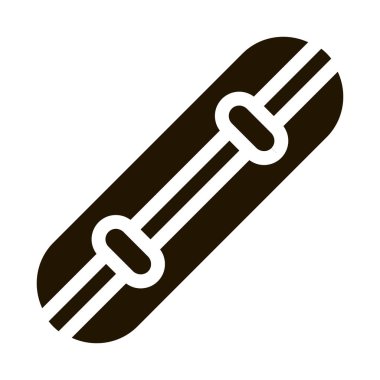 Kaykay Simgesi Vektör Kabartması