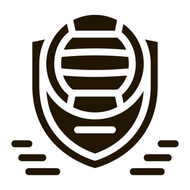 Voleybol Takımı Amblem Simgesi Vektör Çizimi