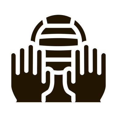 Voleybol Topu Simgesi Vektör Çizimi İzleniyor