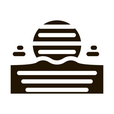 Golf Şampiyonu Kupası Simge Vektörü Kabartması