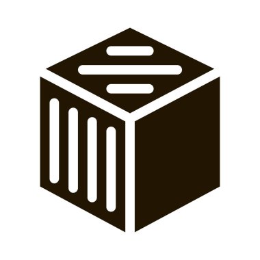 Rafine Küp Vektör Kabartması