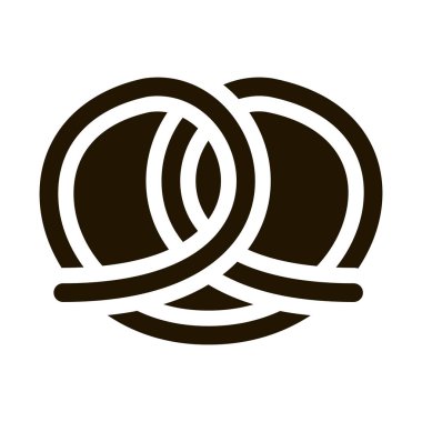 Kraker Fırını Lezzetli Yemek Simgesi Vektörü