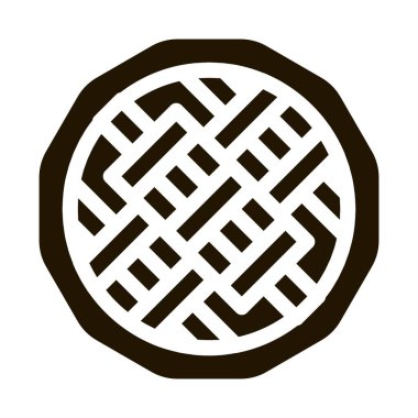 Turta Doldurulmuş Et veya Reçel Yiyecek Simgesi Vektörü