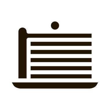 Üst Simge Vektöründe Böğürtlenli Puff Keki