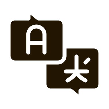 Farklı Dillerde Konuş Simge Vektörü