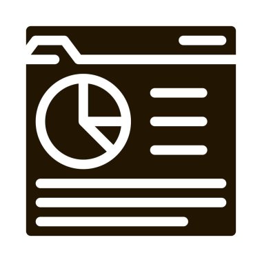 Çevrimiçi İstatistik Analiz Simgesi Vektörü