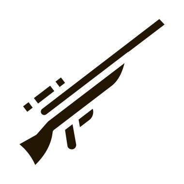 Avcı Silahı sembolü vektörü. Avcı silahı işareti. izole edilmiş sembol çizimi