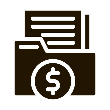 Finans Dosyaları sembol vektörü. Finans Dosyaları İmzası. izole edilmiş sembol çizimi