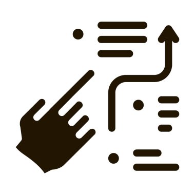 Strateji Yolu sembol vektörü. Strateji Yolu İşareti. izole edilmiş sembol çizimi