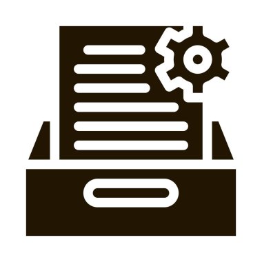 Belge Treat sembol vektörü. Belge Tedavi İşareti. izole edilmiş sembol çizimi