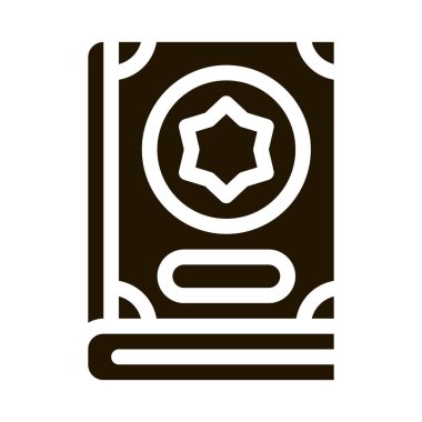 Büyücü Kitabı sembol vektörü. Büyücü Kitabı İşareti. izole edilmiş sembol çizimi