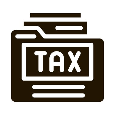 Vergi Arşivi sembol vektörü. Vergi Arşivi İşareti. izole edilmiş sembol çizimi