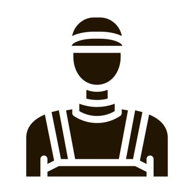 Tesisatçı İşçi sembolü vektörü. Tesisatçı İşareti. izole edilmiş sembol çizimi