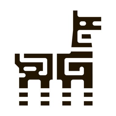 Etnik Hayvan Totemi sembol vektörü. Etnik Hayvan Totemi İşareti. izole edilmiş sembol çizimi