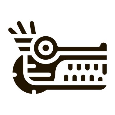 Kutsal Totem Hayvan Başı sembol vektörü. Kutsal Totem Hayvan Kafa İşareti. izole edilmiş sembol çizimi