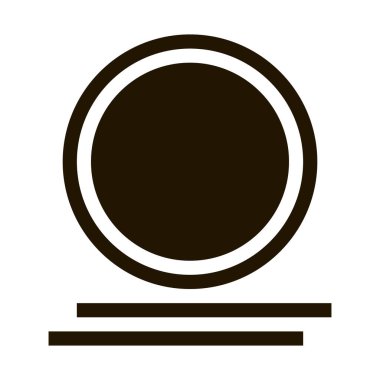 Altın Sikkeler sembol vektörü. Altın Para İşareti. izole edilmiş sembol çizimi