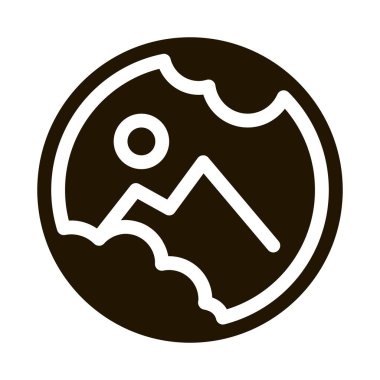 Göz Topu Hasar Simgesi Vektör Çizimi