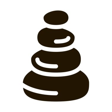 Taş Dengesi Simgesi Vektör Kabartması