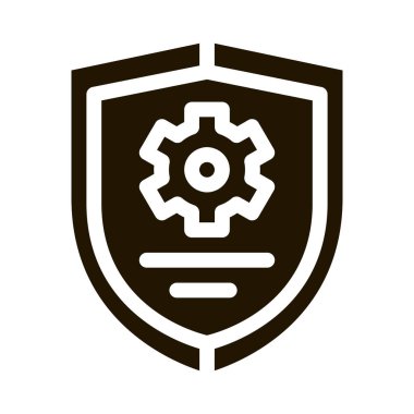 siber güvenlik simgesi Vektör Kabartması