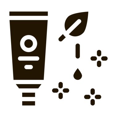 Besleyici krem simgesi Vektör Kabartma