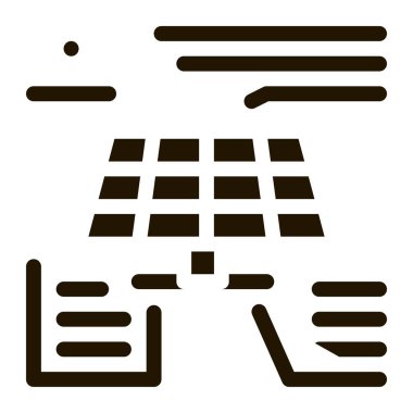 Güneş pili simgesi Vektör Kabartması 'nın farklı eylemleri