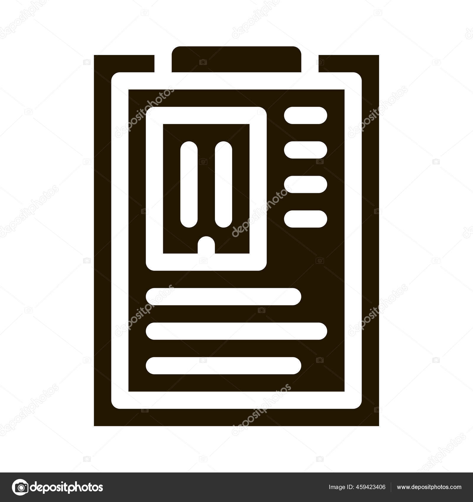 Estimate house information icon Vector Glyph Illustration Stock Vector