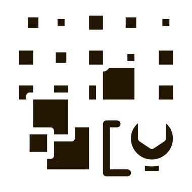 toplam parçacık silme simgesi Vektör Çizimi