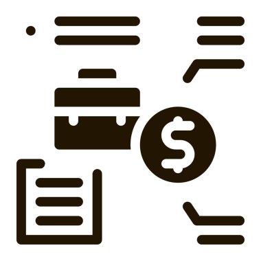 iş simgesi Vektör Kabartması için maaş