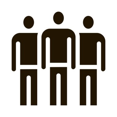 bir grup insan simgesi Vektör Kabartması