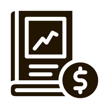 Yatırım kitabı ikonu Vektör Kabartması