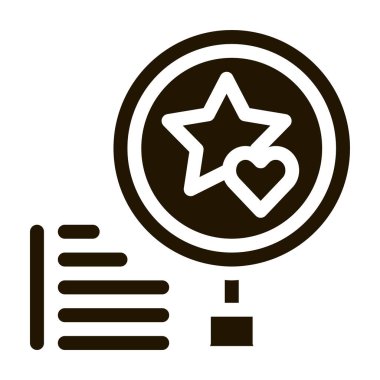 ödül araştırma ikonu Vektör Glyph Illustration