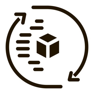 Simge Vektörü Glyph İllüstrasyonunun teknik boyutu