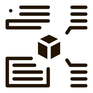 Parsel simgesi Vektör İllüstrasyonunun parametrelerinin ölçümü