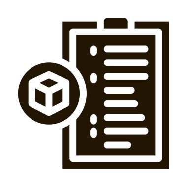 parsel belirleme simgesi Vektör Glyph İllüstrasyonu