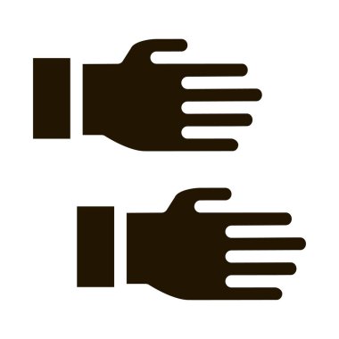 iş eldiveni simgesi Vektör Kabartması