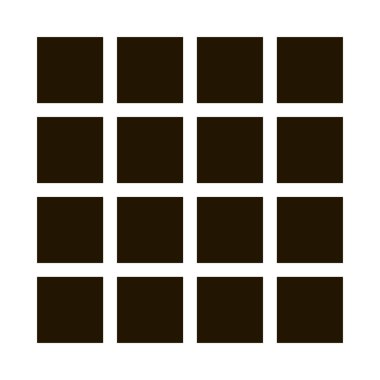 simetrik karo yüzey simgesi Vektör Çizimi