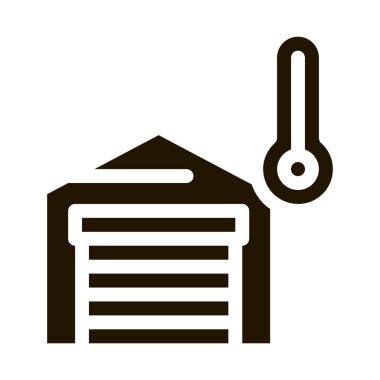 Garaj simgesi Vektör Resimlerindeki sıcaklık ölçümleri