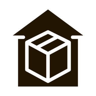 Paket simgesi vektör kabartması gönderiliyor