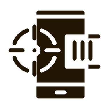 konum ikonu Vektör Glyph İllüstrasyonu