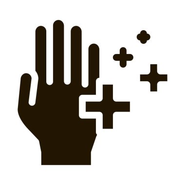 Tıbbi tedavi simgesi Vektör Glyph İllüstrasyonu