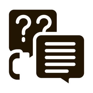 Telefon servisi simgesi Vektör Glyph İllüstrasyonu