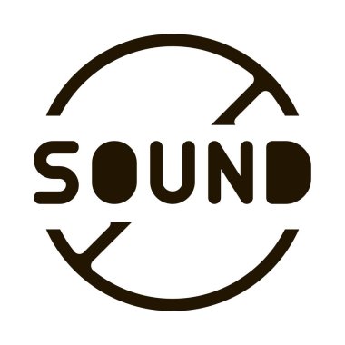 ses yasağı simgesi Vektör Kabartması